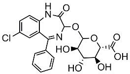 Picture of Oxazepam-glucuronide.TFA