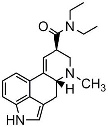 Picture of LSD ( lysergic acid diethylamide)