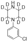 Picture of 1-(3-Chlorophenyl)-piperazine-D8.HCl